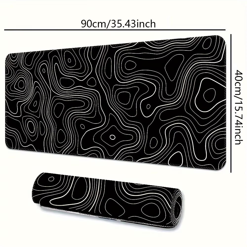 1PC Large Mouse Pad, Office Gaming Table Mat, Non-Slip Rubber Base Washable Mouse Pad for Work, Gaming and Office