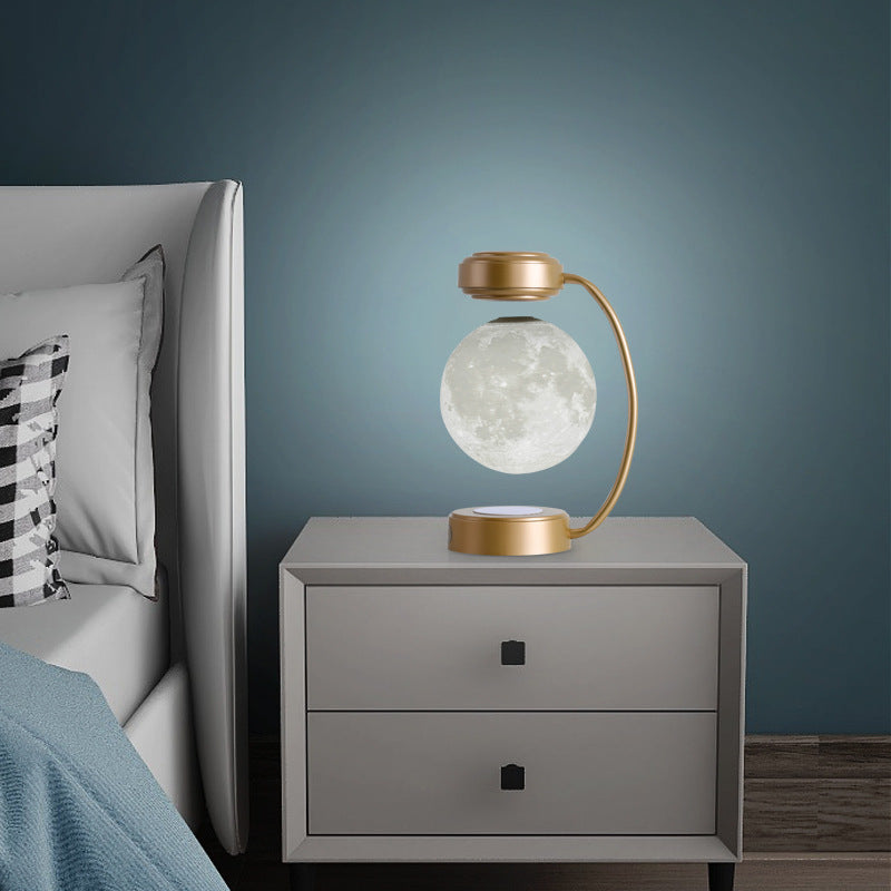 Wireless Magnetic Levitating 3D LED Moon Lamp