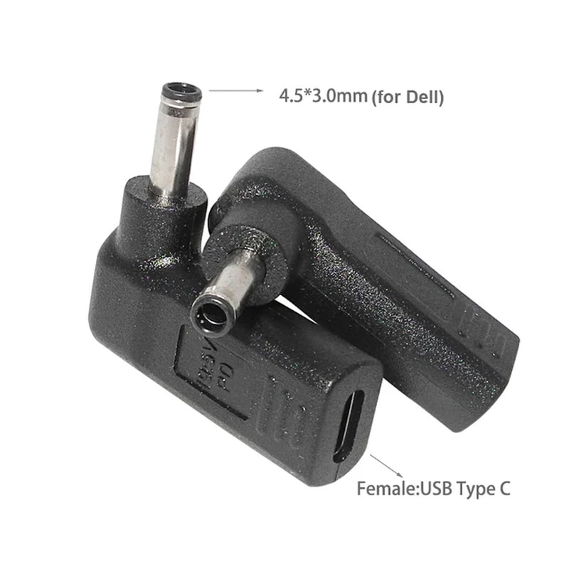 Type C to Dc Power Jack Laptop Power Adapter Connector USB C to Notebook Charger Converter for Asus Hp Lenovo Laptop