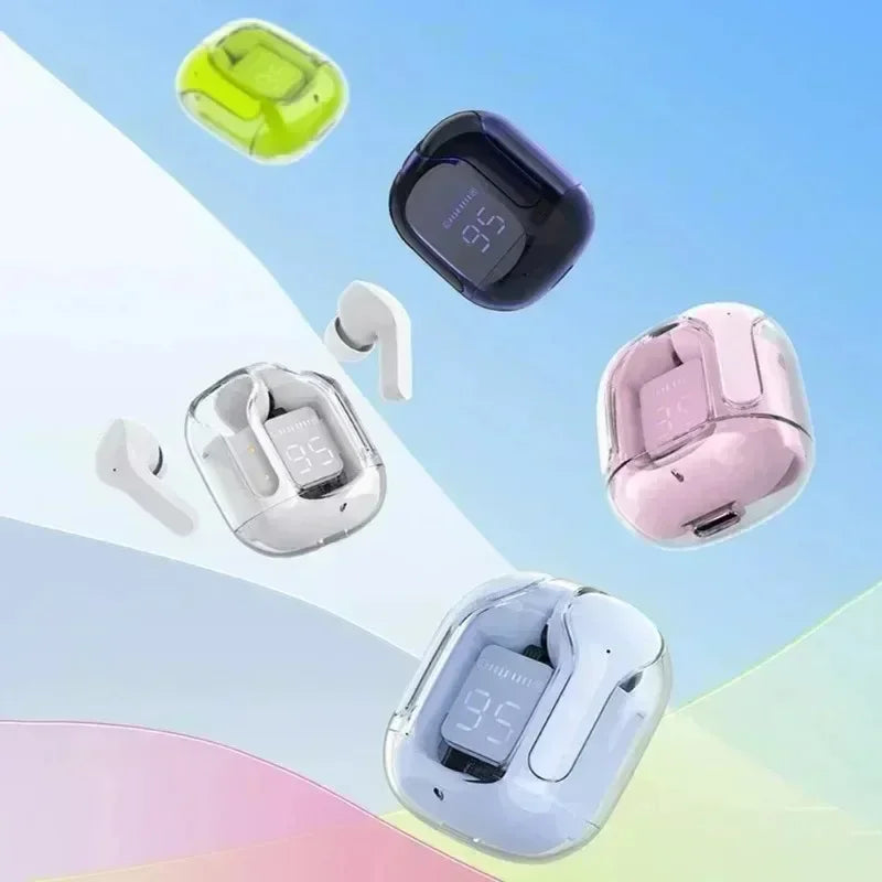 T2 TWS Wireless Headphones LED Power Earphones Digital Display Headset Stereo Sound Bluetooth-Compatible 5.3 for Xiaomi Lenovo