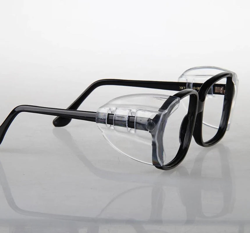 2 Pairs Side Shields for Eye Glasses Slip on Safety Glasses Shield Universal US
