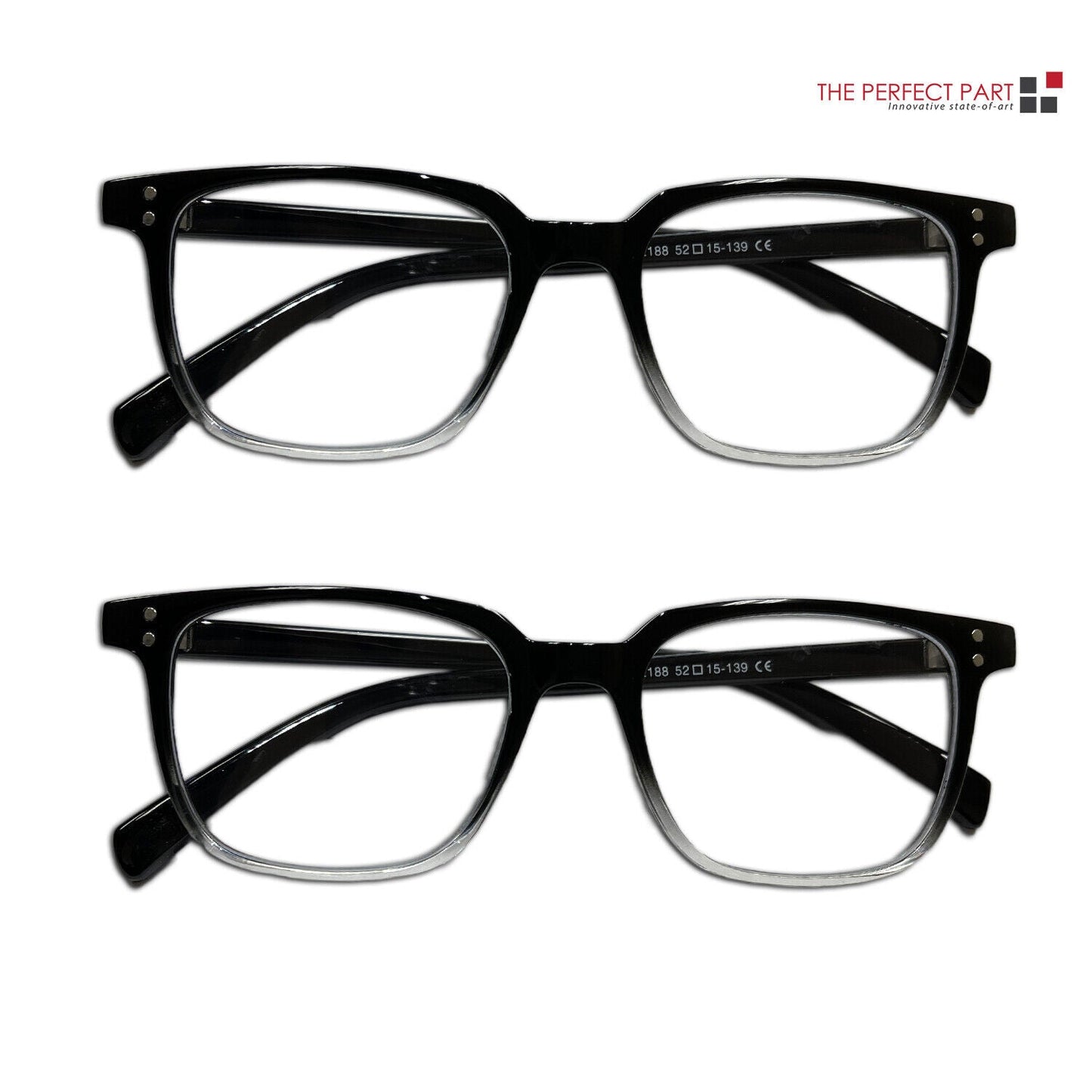 2 PK Unisex Blue Light Blocking Reading Glasses Computer Readers for Men Women
