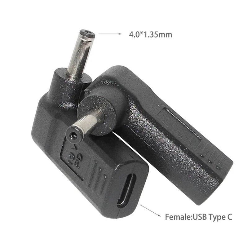 Type C to Dc Power Jack Laptop Power Adapter Connector USB C to Notebook Charger Converter for Asus Hp Lenovo Laptop