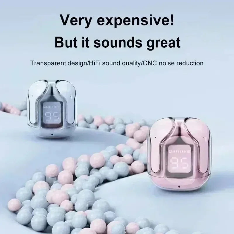 T2 TWS Wireless Headphones LED Power Earphones Digital Display Headset Stereo Sound Bluetooth-Compatible 5.3 for Xiaomi Lenovo