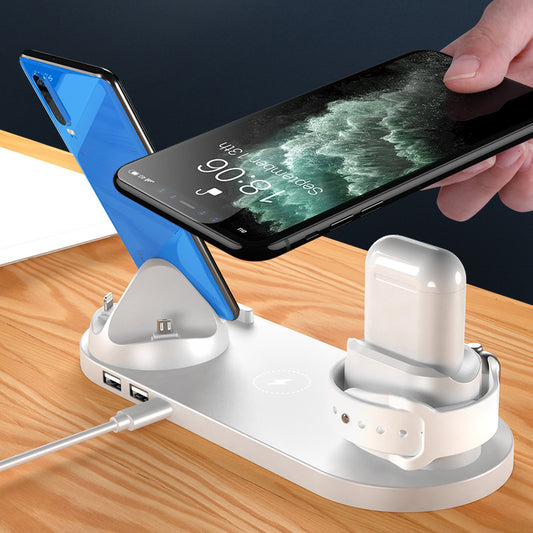 Wireless 6-In-1 Charging Dock Station