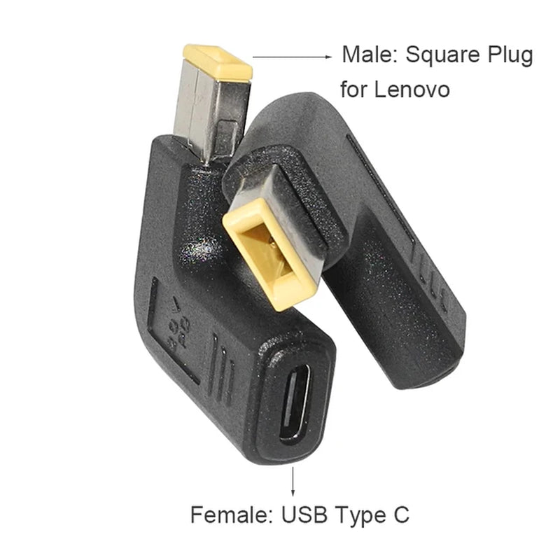 Type C to Dc Power Jack Laptop Power Adapter Connector USB C to Notebook Charger Converter for Asus Hp Lenovo Laptop