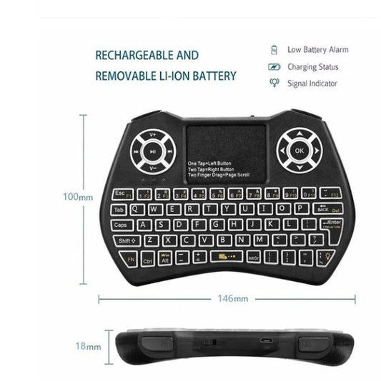 Mini Wireless Keyboard with Air Mouse - alternate product image 2