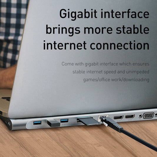Hub Docking Station And Cooling Bracket To Ten-port HDMI And VGA Network Port Conversion Hub