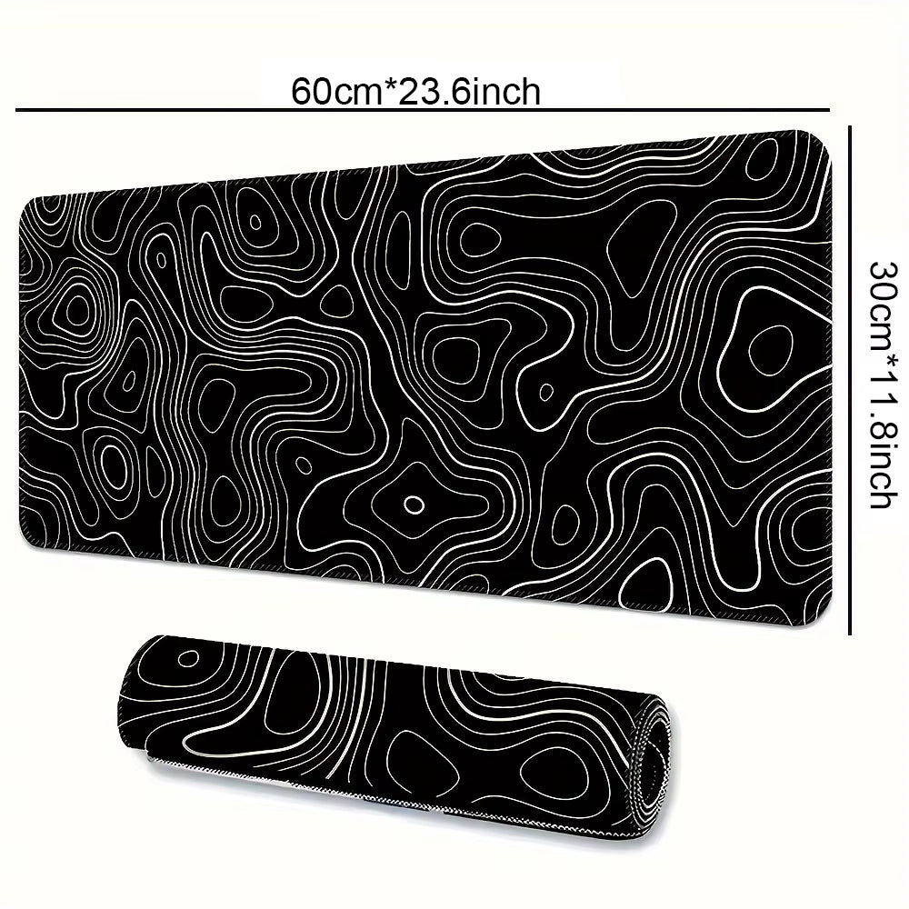 1PC Large Mouse Pad, Office Gaming Table Mat, Non-Slip Rubber Base Washable Mouse Pad for Work, Gaming and Office