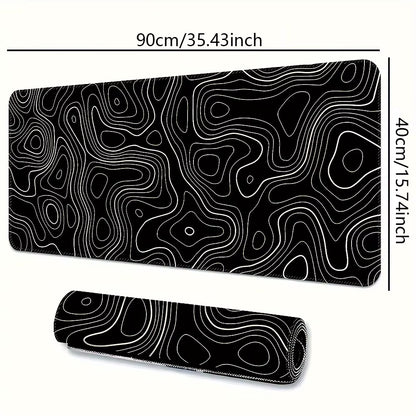1PC Large Mouse Pad, Office Gaming Table Mat, Non-Slip Rubber Base Washable Mouse Pad for Work, Gaming and Office