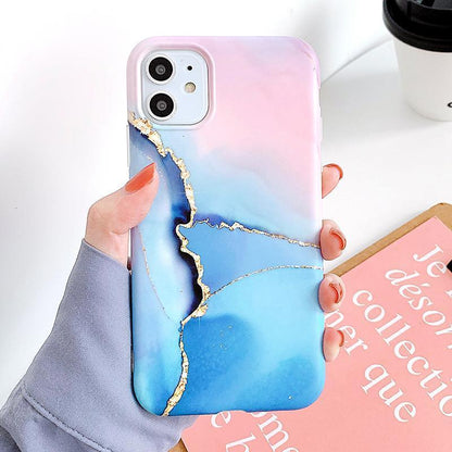 Marble Matte Silicone iPhone Case – product view 10