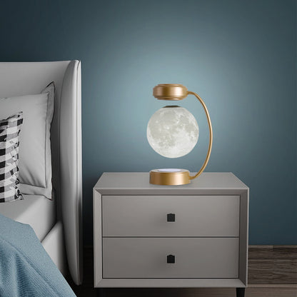 Wireless Magnetic Levitating 3D LED Moon Lamp