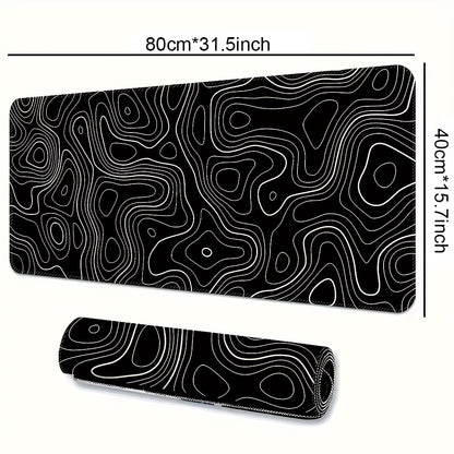 1PC Large Mouse Pad, Office Gaming Table Mat, Non-Slip Rubber Base Washable Mouse Pad for Work, Gaming and Office