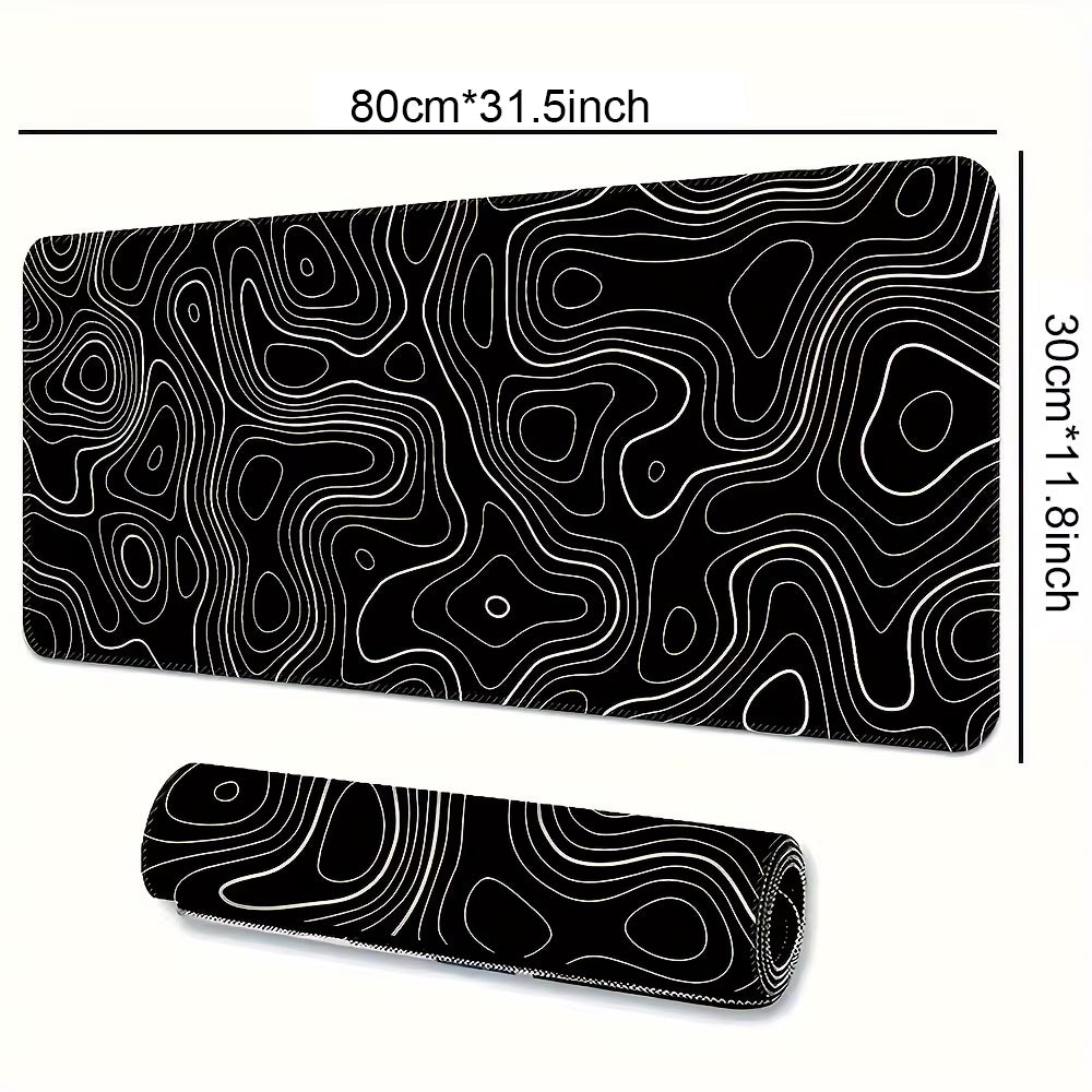 1PC Large Mouse Pad, Office Gaming Table Mat, Non-Slip Rubber Base Washable Mouse Pad for Work, Gaming and Office