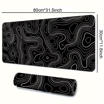 1PC Large Mouse Pad, Office Gaming Table Mat, Non-Slip Rubber Base Washable Mouse Pad for Work, Gaming and Office