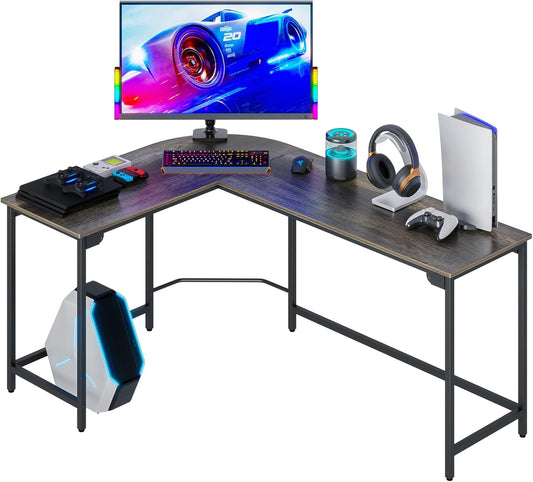 Modern L Shaped Gaming Desk 66'' Corner Computer Desk for Home Office Gaming Table Study Writing Workstation for Small Space, Easy to Assemble