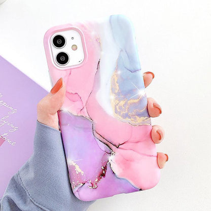 Marble Matte Silicone iPhone Case