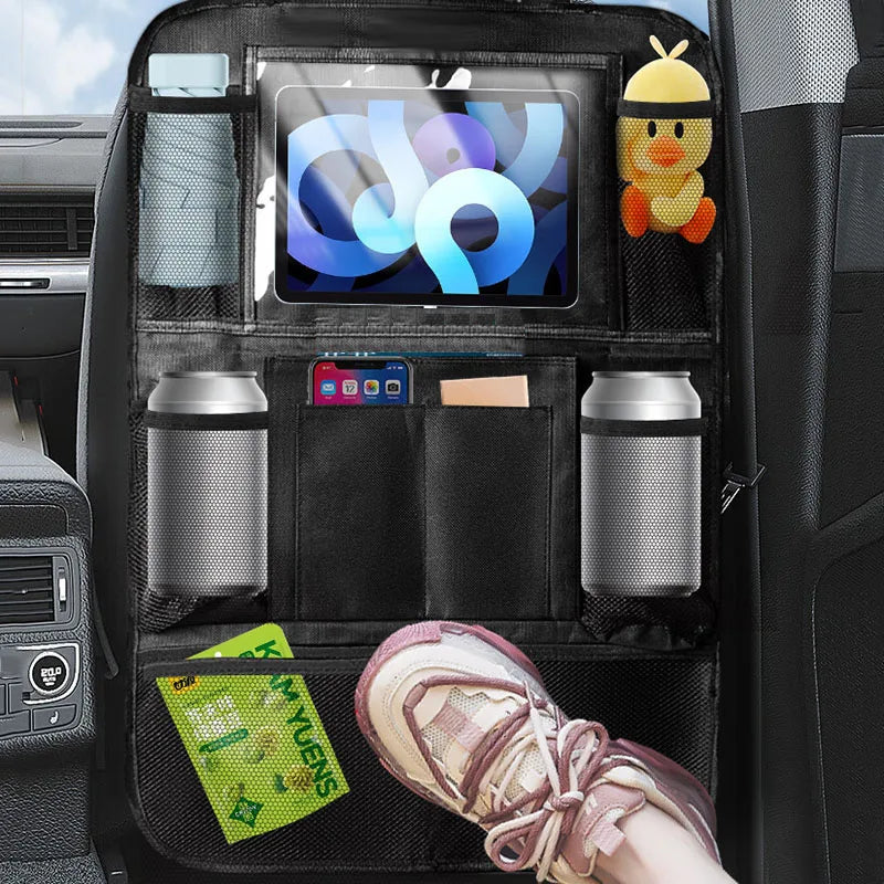 1Pcs Car Anti-Dirt Pad for Children Kids Auto Seat Back Protector Cover Universal Car Back Seat Organizer with Storage Pockets