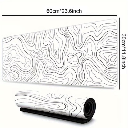 1PC Large Mouse Pad, Office Gaming Table Mat, Non-Slip Rubber Base Washable Mouse Pad for Work, Gaming and Office