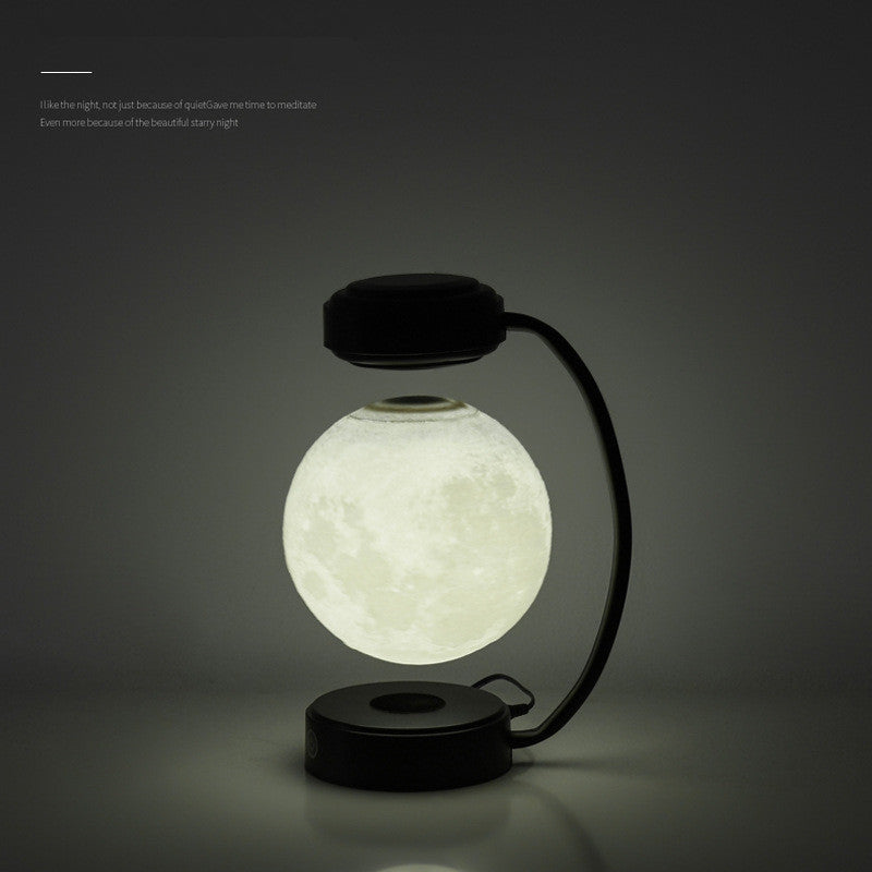 Wireless Magnetic Levitating 3D LED Moon Lamp