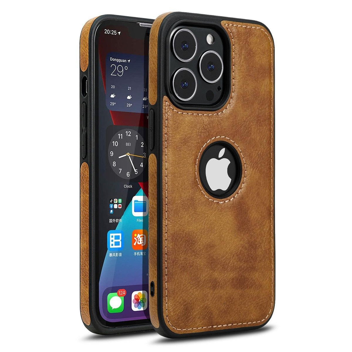 Ultra-Thin Leather iPhone Case with Camera Protection – product view 19