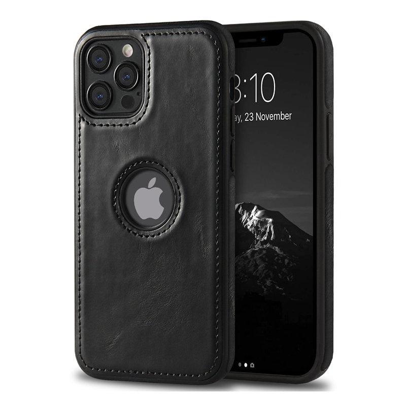Ultra-Thin Leather iPhone Case with Camera Protection