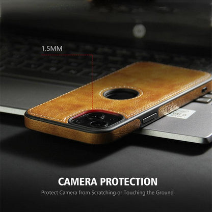 Ultra-Thin Leather iPhone Case with Camera Protection – product view 4