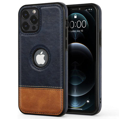 Ultra-Thin Leather iPhone Case with Camera Protection