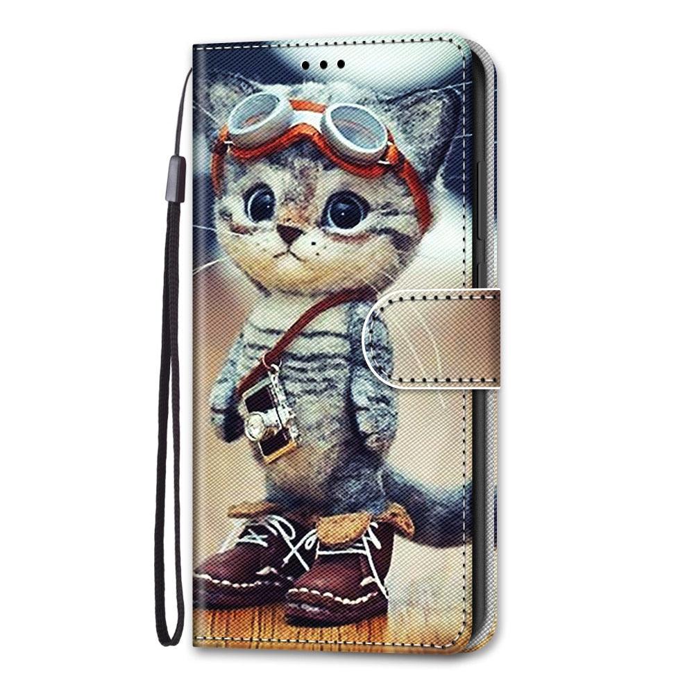 Redmi Note Flip Wallet Case with Cat Design – product view 7