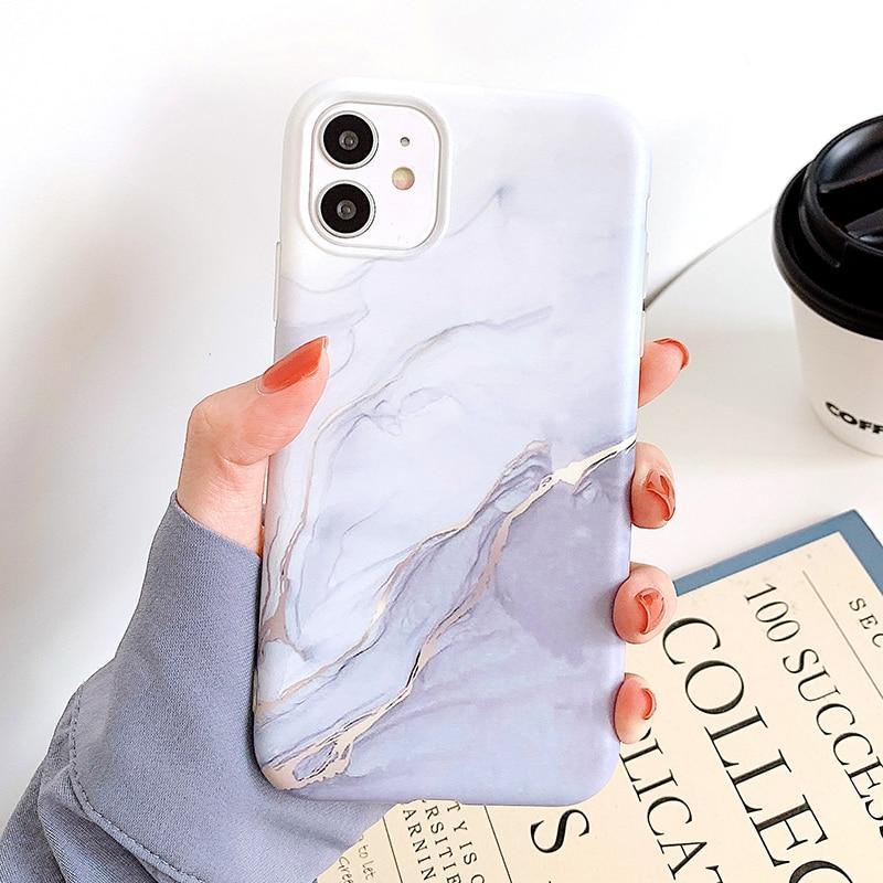 Marble Matte Silicone iPhone Case – product view 20