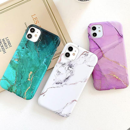 Marble Matte Silicone iPhone Case – product view 11