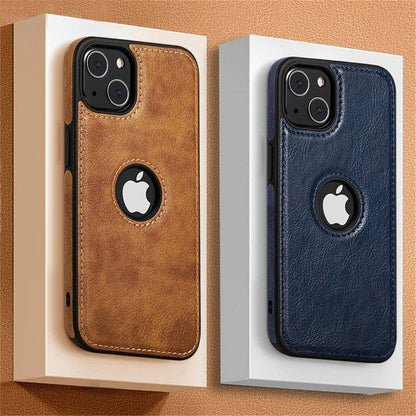Ultra-Thin Leather iPhone Case with Camera Protection