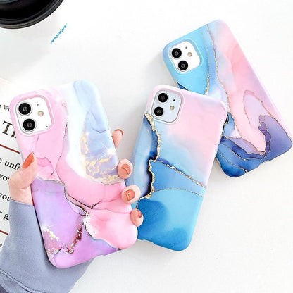 Marble Matte Silicone iPhone Case – product view 12