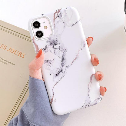 Marble Matte Silicone iPhone Case – product view 16