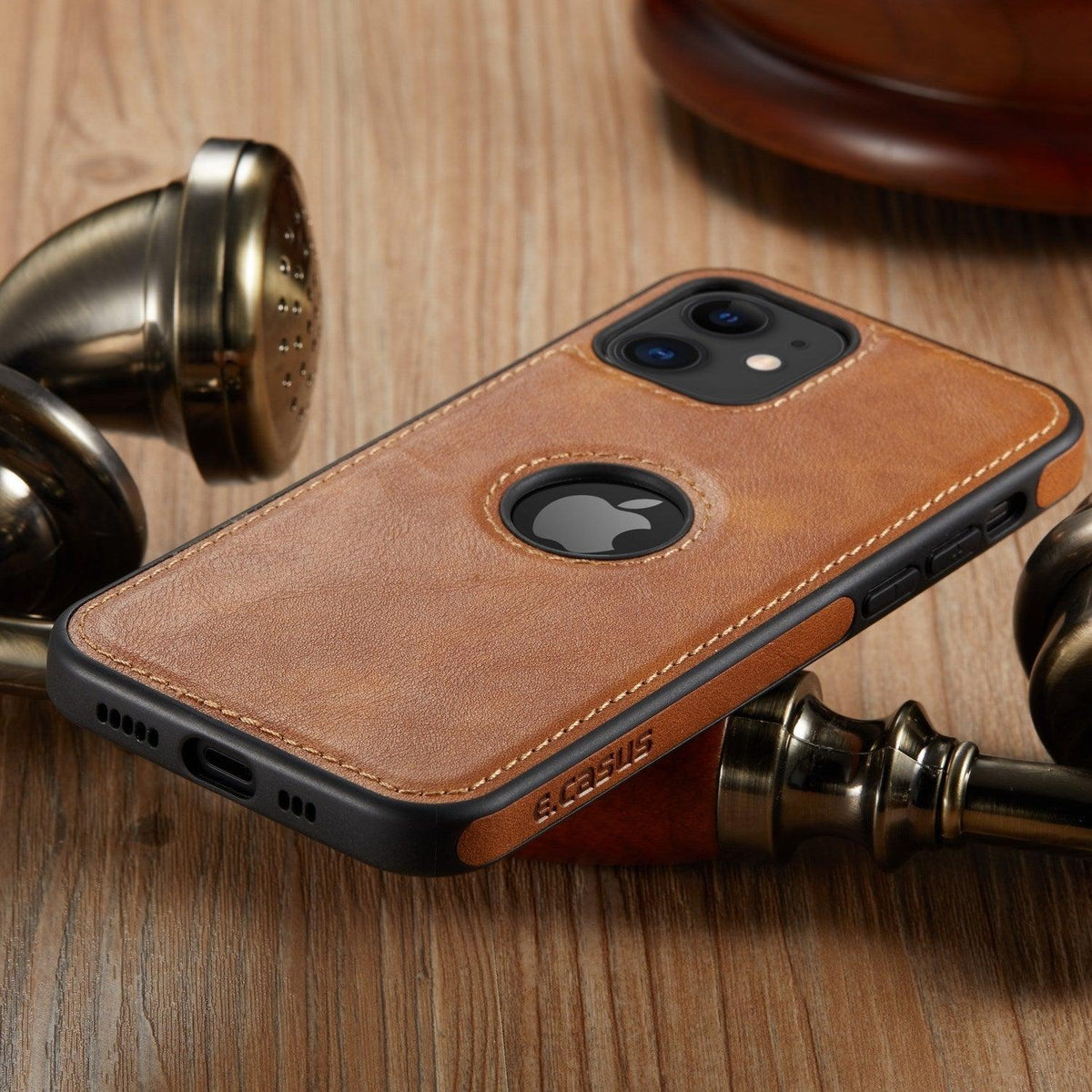 Slim PU Leather iPhone Case – product view 14