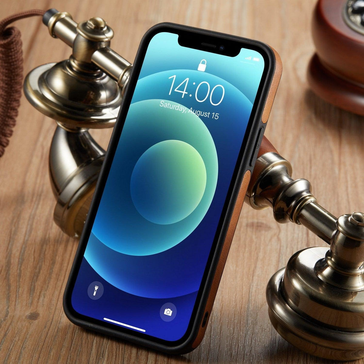 Slim PU Leather iPhone Case – product view 12