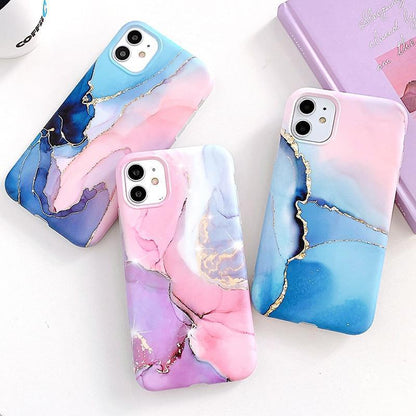 Marble Matte Silicone iPhone Case – product view 13