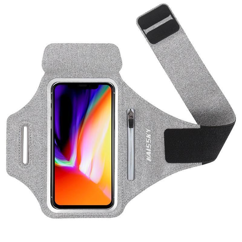 Green Zipper Running Phone Armband – product view 9
