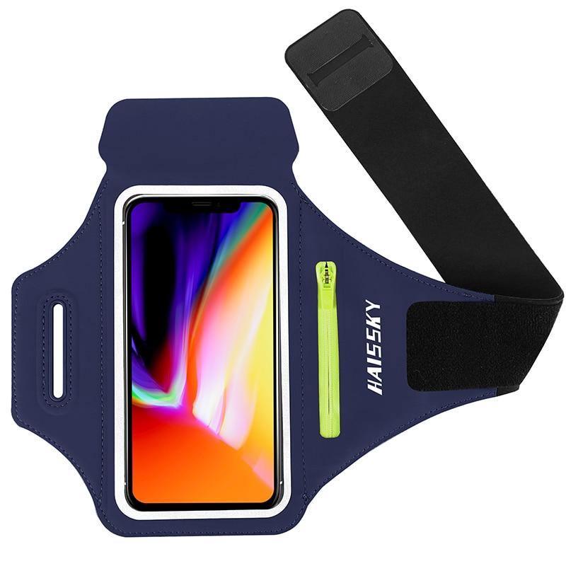 Green Zipper Running Phone Armband – product view 8