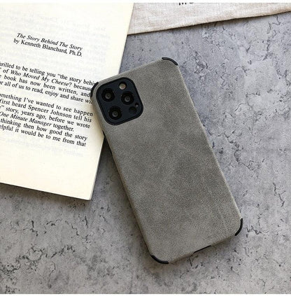 Black & Green Leather iPhone Case