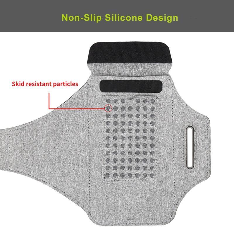 Green Zipper Running Phone Armband – product view 4