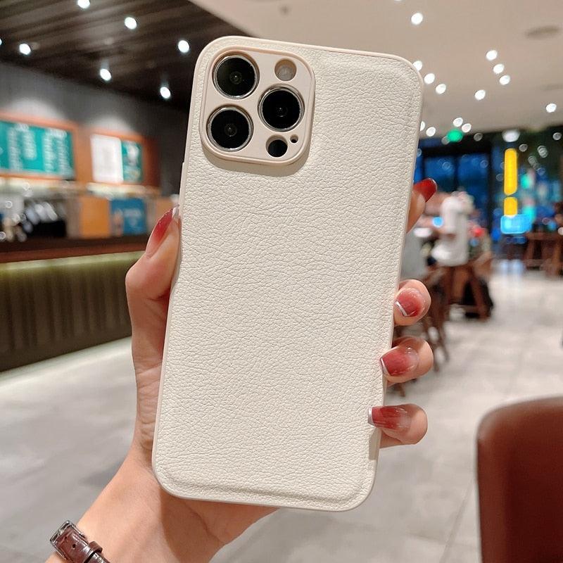 Textured Slim Leather iPhone Case – product view 20
