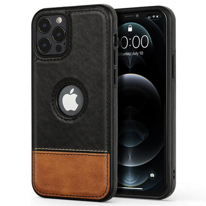 Ultra-Thin Leather iPhone Case with Camera Protection