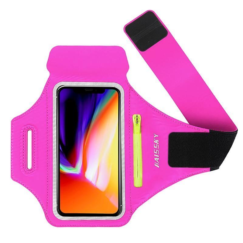 Green Zipper Running Phone Armband – product view 10