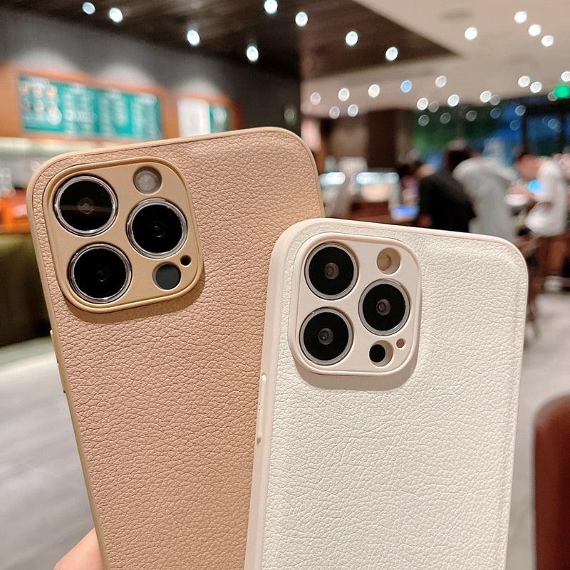 Textured Slim Leather iPhone Case – product view 17