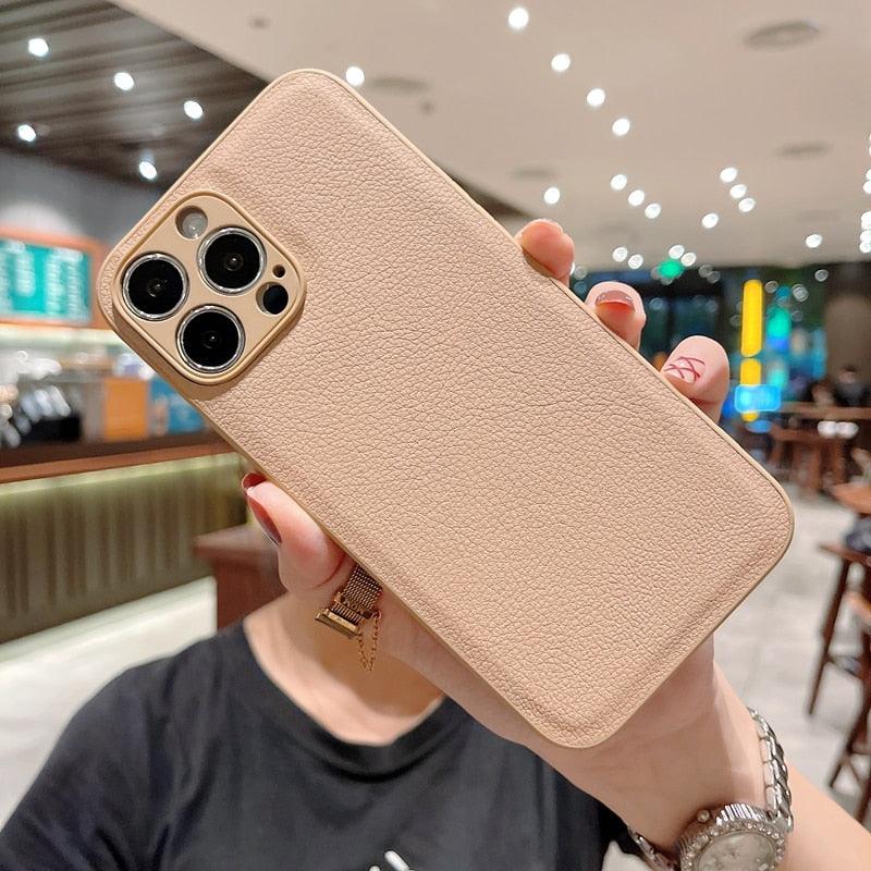 Textured Slim Leather iPhone Case – product view 13