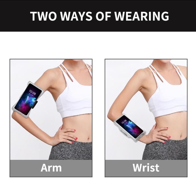 Gray Running Phone Armband – product view 4