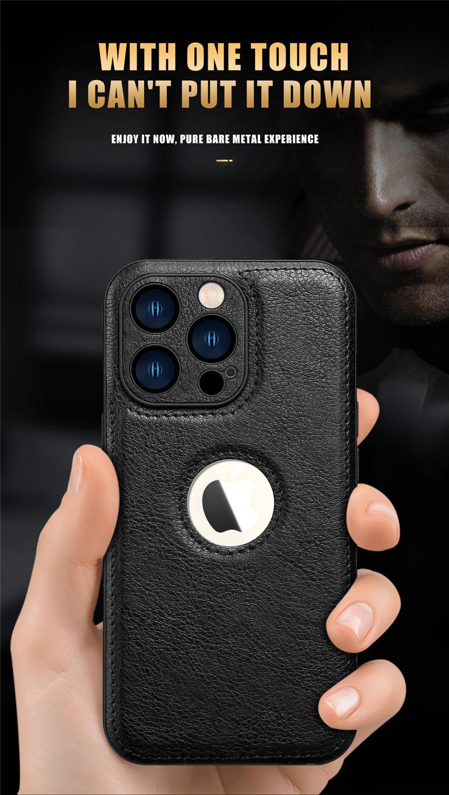 Classic PU Leather iPhone Case – product view 14