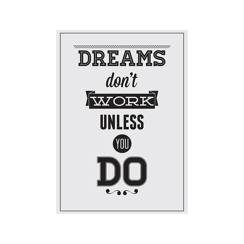Motivational Posters Inspirational Quote In English Wall Art Decorative Painting Home Room Office Classroom Creative Decoration