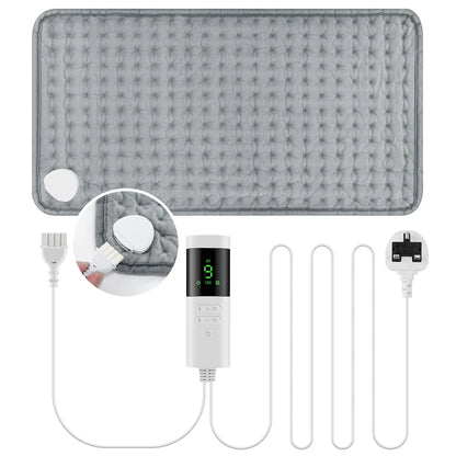 30*60cm Electric Heating Pads for Back Neck Shoulder Home Office Washable Winter Warm Blanket 4 Timer 9 Temperature Control